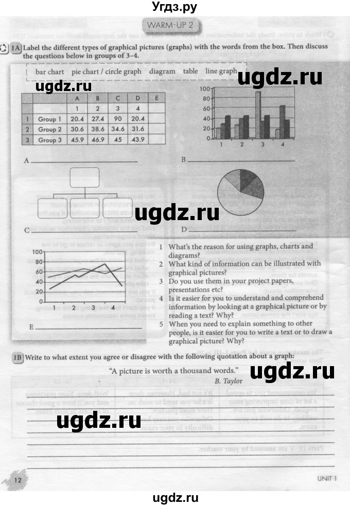 ГДЗ (Тетрадь №2 2014) по английскому языку 11 класс (рабочая тетрадь 1 (workbook-1)) М.З. Биболетова / страница / 12