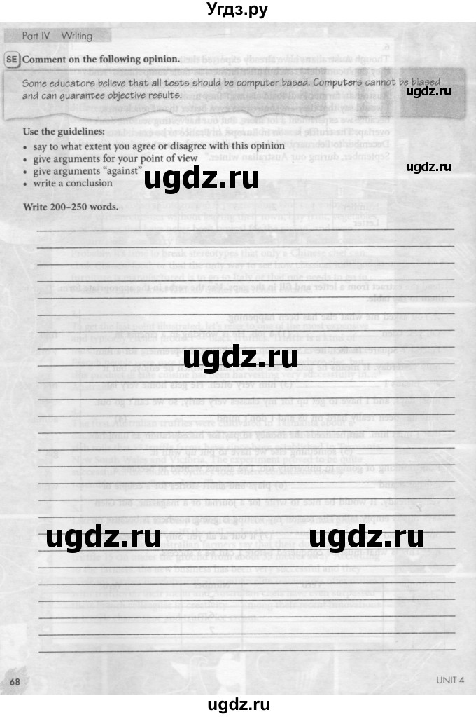 ГДЗ (Тетрадь №2 2014) по английскому языку 11 класс (рабочая тетрадь 1 (workbook-1)) М.З. Биболетова / страница / 68