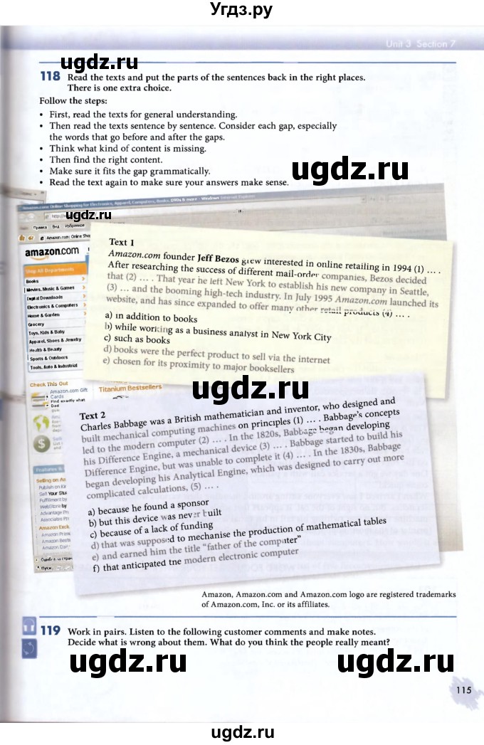 ГДЗ (Учебник 2012) по английскому языку 11 класс (Enjoy English) Биболетова М.З. / страница / 115
