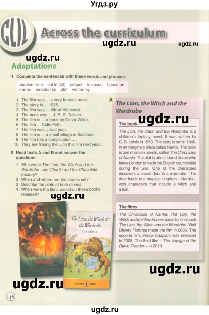 ГДЗ (Учебник 2021) по английскому языку 7 класс Комарова Ю.А. / страница / 136