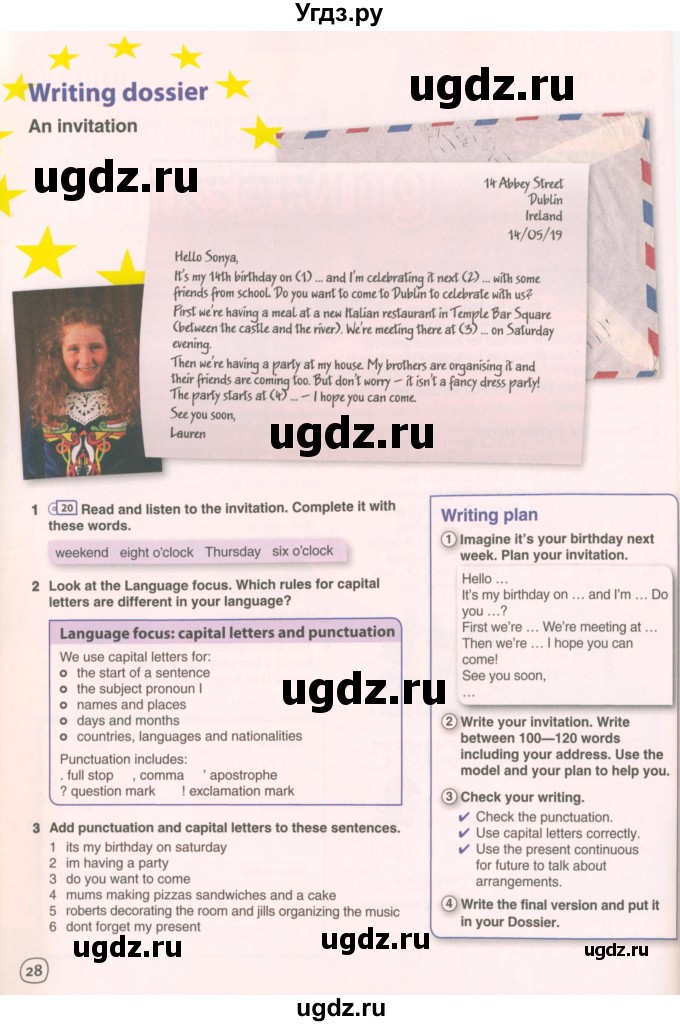 ГДЗ (Учебник 2021) по английскому языку 7 класс Комарова Ю.А. / страница / 28