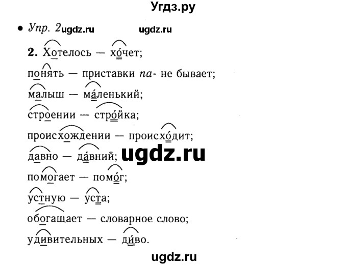 ГДЗ (решебник №1) по русскому языку 5 класс С.И. Львова / упражнение № / 2