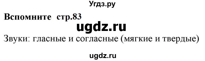 ГДЗ (Решебник к учебнику 2020 (9-е изд.)) по русскому языку 5 класс М.М. Разумовская / вспомните / учебник 2020 г. 9-е изд. часть 1 / стр. 83