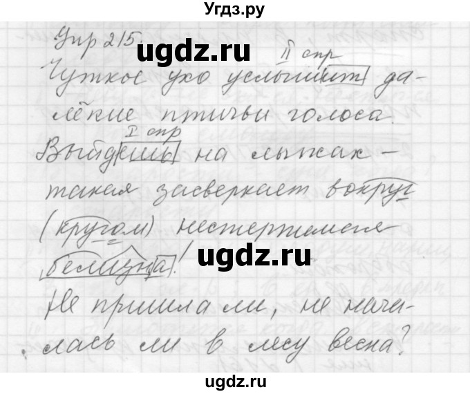 ГДЗ (Решебник к учебнику 2016) по русскому языку 5 класс А.Ю. Купалова / упражнение / 215