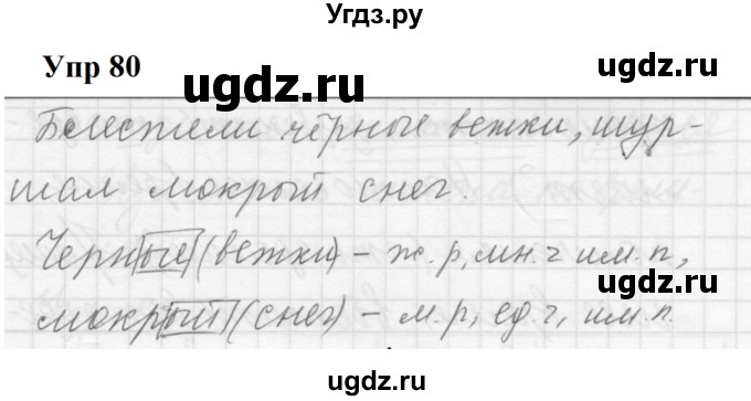 ГДЗ (Решебник к учебнику 2022) по русскому языку 5 класс А.Ю. Купалова / упражнение / 80