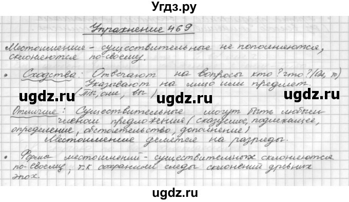 ГДЗ (Решебник) по русскому языку 5 класс Р.Н. Бунеев / упражнение № / 469