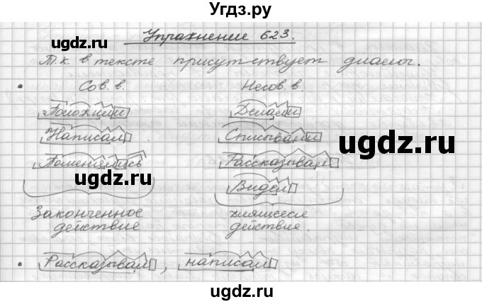 ГДЗ (Решебник) по русскому языку 5 класс Р.Н. Бунеев / упражнение № / 623