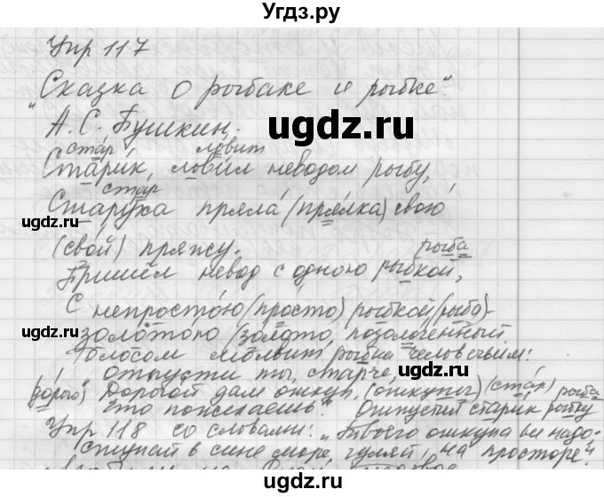 ГДЗ (Решебник) по русскому языку 5 класс (Для обучающихся с интеллектуальными нарушениями) Э. В. Якубовская / упражнение № / 117