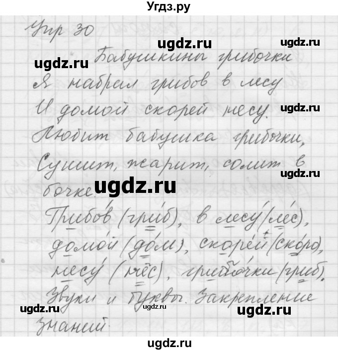 ГДЗ (Решебник) по русскому языку 5 класс (Для обучающихся с интеллектуальными нарушениями) Э. В. Якубовская / упражнение № / 30