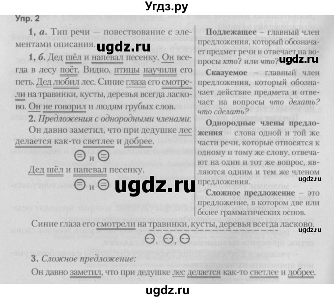 ГДЗ (Решебник №2 к учебнику 2014) по русскому языку 5 класс Л.А. Мурина / часть 1 / упражнение / 2