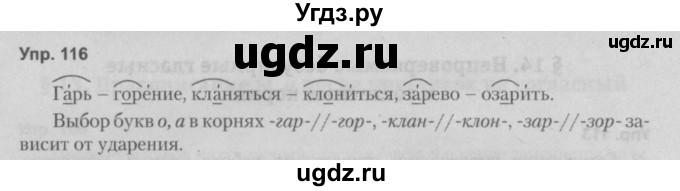 ГДЗ (Решебник №2 к учебнику 2014) по русскому языку 5 класс Л.А. Мурина / часть 2 / упражнение / 116