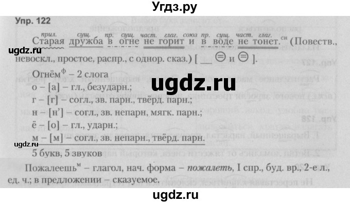 ГДЗ (Решебник №2 к учебнику 2014) по русскому языку 5 класс Л.А. Мурина / часть 2 / упражнение / 122