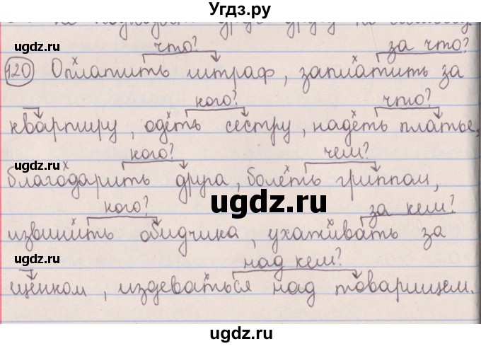 ГДЗ (Решебник №1 к учебнику 2014) по русскому языку 5 класс Л.А. Мурина / часть 1 / упражнение / 120