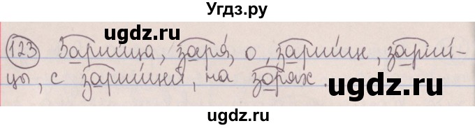 ГДЗ (Решебник №1 к учебнику 2014) по русскому языку 5 класс Л.А. Мурина / часть 2 / упражнение / 123