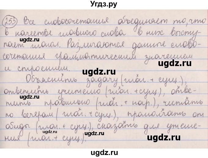 ГДЗ (Решебник №1 к учебнику 2014) по русскому языку 5 класс Л.А. Мурина / часть 2 / упражнение / 253