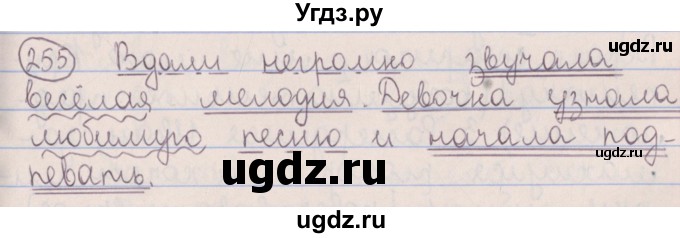 ГДЗ (Решебник №1 к учебнику 2014) по русскому языку 5 класс Л.А. Мурина / часть 2 / упражнение / 255