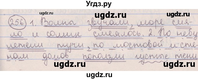 ГДЗ (Решебник №1 к учебнику 2014) по русскому языку 5 класс Л.А. Мурина / часть 2 / упражнение / 256