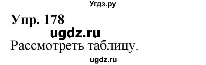 ГДЗ (Решебник №1 к учебнику 2019) по русскому языку 5 класс Л.А. Мурина / часть 1 / упражнение / 178