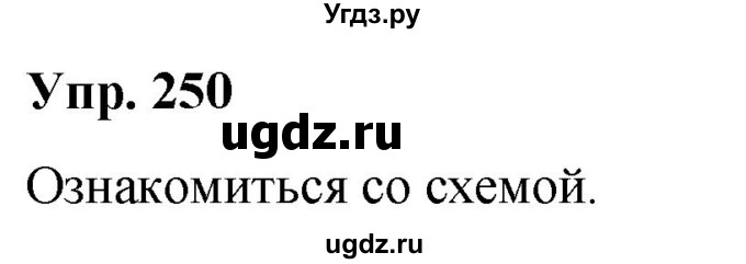 ГДЗ (Решебник №1 к учебнику 2019) по русскому языку 5 класс Л.А. Мурина / часть 1 / упражнение / 250