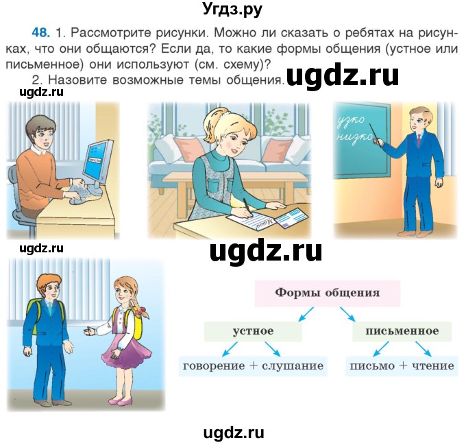 ГДЗ (Учебник) по русскому языку 5 класс Л.А. Мурина / часть 1 / упражнение / 48