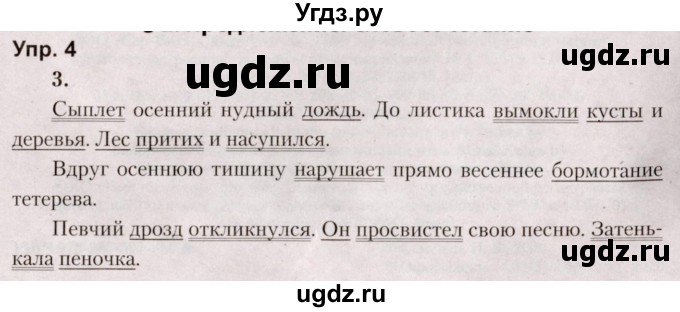 ГДЗ (Решебник №2 к учебнику 2019) по русскому языку 5 класс Л.А. Мурина / часть 1 / упражнение / 4