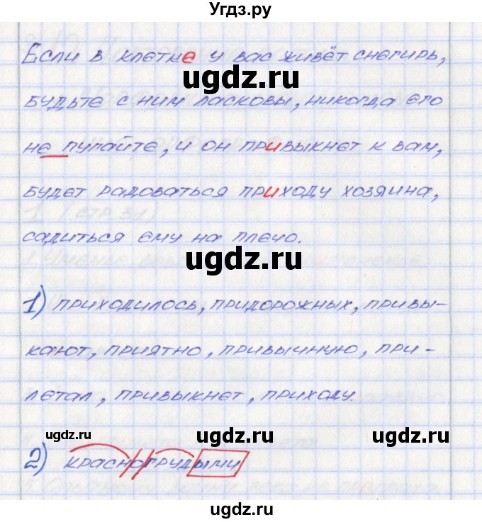 ГДЗ (Решебник) по русскому языку 6 класс (Рабочая тетрадь) Л. М. Рыбченкова / часть 1. страница номер / 30(продолжение 3)