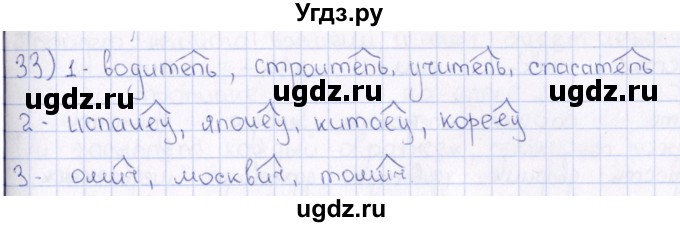 ГДЗ (Решебник) по русскому языку 6 класс (рабочая тетрадь ) Богданова Г.А. / часть 2 / упражнение / 33