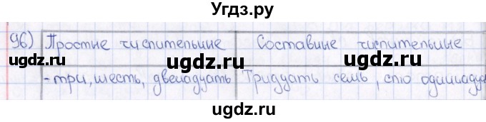 ГДЗ (Решебник) по русскому языку 6 класс (рабочая тетрадь ) Богданова Г.А. / часть 2 / упражнение / 96