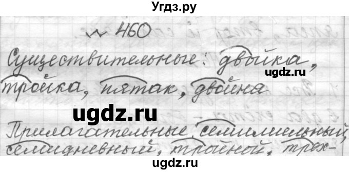 ГДЗ (Решебник к учебнику 2016) по русскому языку 6 класс (Практика) Г.К. Лидман-Орлова / упражнение / 460