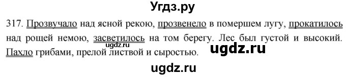 ГДЗ (Решебник к учебнику 2021) по русскому языку 6 класс (Практика) Г.К. Лидман-Орлова / упражнение / 317