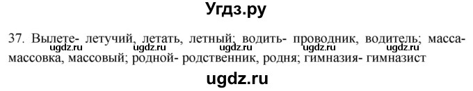 ГДЗ (Решебник к учебнику 2021) по русскому языку 6 класс (Практика) Г.К. Лидман-Орлова / упражнение / 37