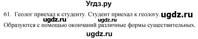 ГДЗ (Решебник к учебнику 2021) по русскому языку 6 класс (Практика) Г.К. Лидман-Орлова / упражнение / 61