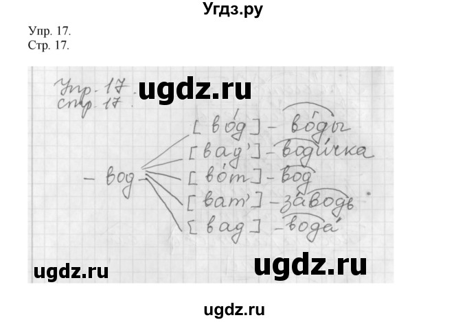 ГДЗ (Решебник №1) по русскому языку 6 класс С.И. Львова / упражнение номер / 17