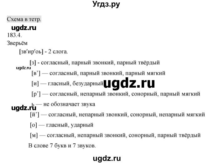 ГДЗ (Решебник №1) по русскому языку 6 класс С.И. Львова / упражнение номер / 183(продолжение 2)