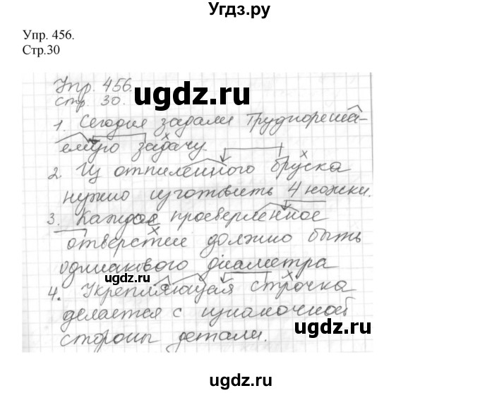 ГДЗ (Решебник №1) по русскому языку 6 класс С.И. Львова / упражнение номер / 456