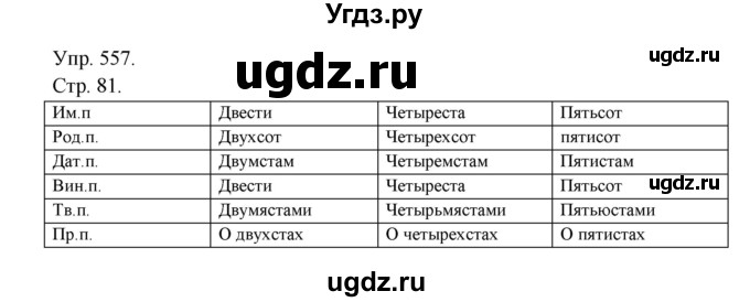 ГДЗ (Решебник №1) по русскому языку 6 класс С.И. Львова / упражнение номер / 557