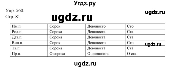 ГДЗ (Решебник №1) по русскому языку 6 класс С.И. Львова / упражнение номер / 560