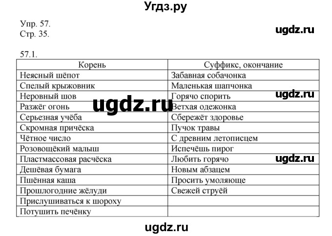 ГДЗ (Решебник №1) по русскому языку 6 класс С.И. Львова / упражнение номер / 57