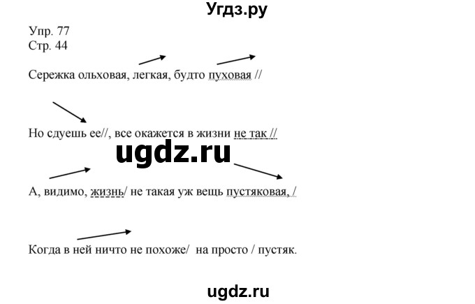 ГДЗ (Решебник №1) по русскому языку 6 класс С.И. Львова / упражнение номер / 77