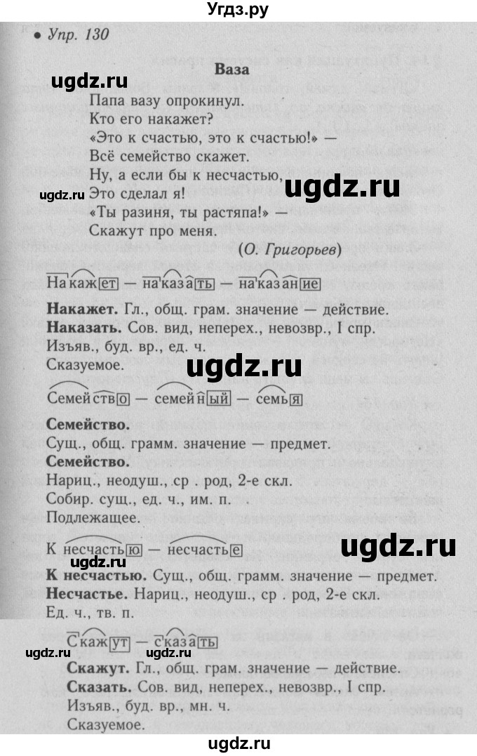 ГДЗ (Решебник №2) по русскому языку 6 класс С.И. Львова / упражнение номер / 130