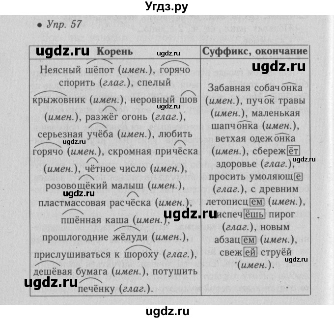 ГДЗ (Решебник №2) по русскому языку 6 класс С.И. Львова / упражнение номер / 57