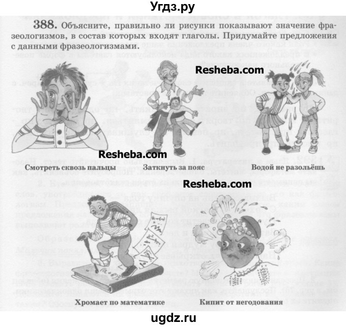 ГДЗ (Учебник) по русскому языку 6 класс С.И. Львова / упражнение номер / 388