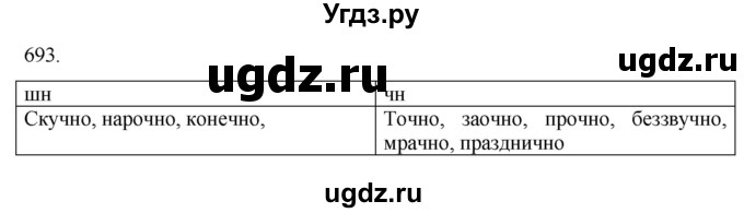 ГДЗ (Решебник к учебнику 2020) по русскому языку 6 класс М.М. Разумовская / упражнение / 693