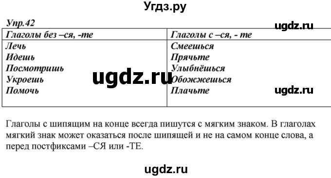ГДЗ (Решебник к учебнику 2015) по русскому языку 6 класс М.М. Разумовская / упражнение / 42