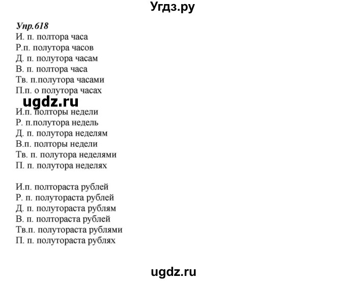 ГДЗ (Решебник к учебнику 2015) по русскому языку 6 класс М.М. Разумовская / упражнение / 618