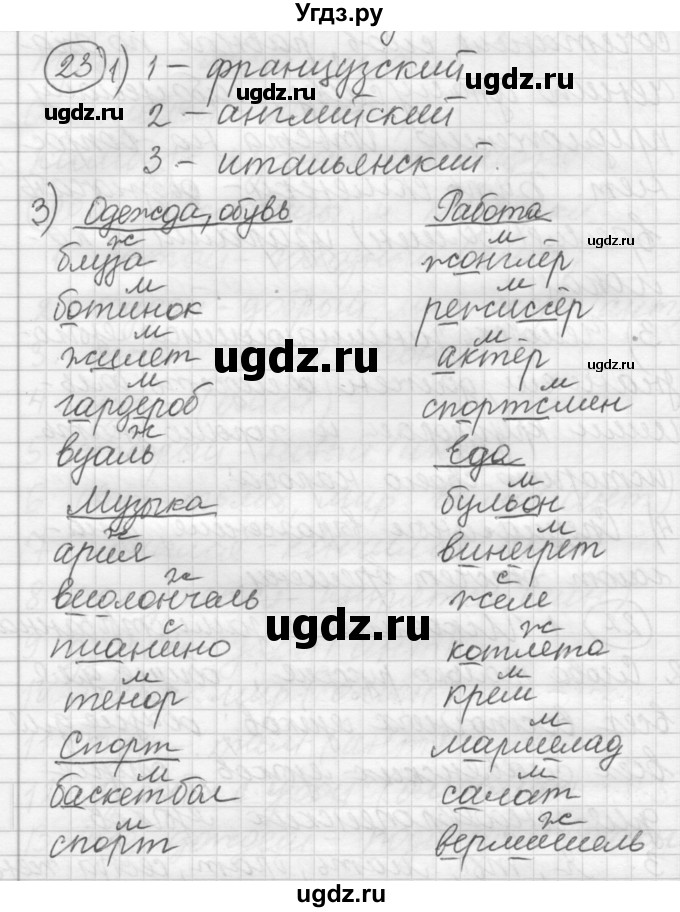 ГДЗ (Решебник) по русскому языку 7 класс Шмелев А.Д. / глава 2 номер / 23