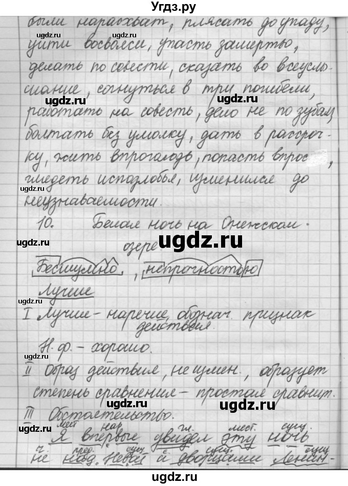 ГДЗ (Решебник к старому учебнику) по русскому языку 7 класс Л. М. Рыбченкова / упражнение / 252(продолжение 8)