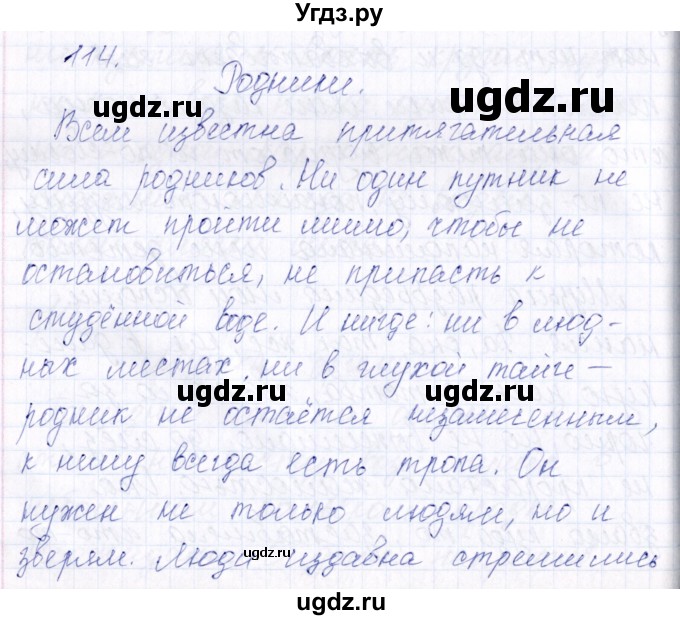 ГДЗ (Решебник) по русскому языку 7 класс (рабочая тетрадь ) Богданова Г.А. / часть 2 / задание / 114