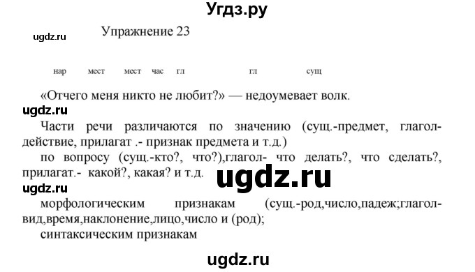 ГДЗ (Решебник к учебнику 2017) по русскому языку 8 класс (практика) Ю.С. Пичугов / упражнение / 23