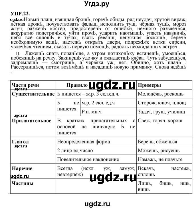 ГДЗ (Решебник к учебнику 2023) по русскому языку 8 класс С.Г. Бархударов / упражнение / 22